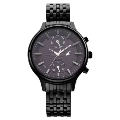 FASTRACK X ANANYA PANDAY - RUFFLES PURPLE DIAL STAINLESS STEEL STRAP WATCH 6208NM01