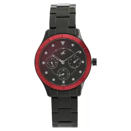 fastrack ALL NIGHTERS BICOLOUR DIAL METAL STRAP WATCH NN6163KM02