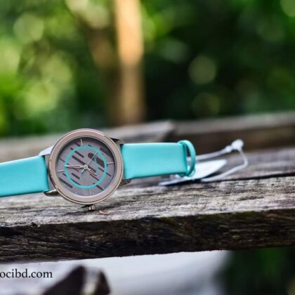 WEAR YOUR LOOK WITH GREY DIAL LEATHER WATCH 6246SL01