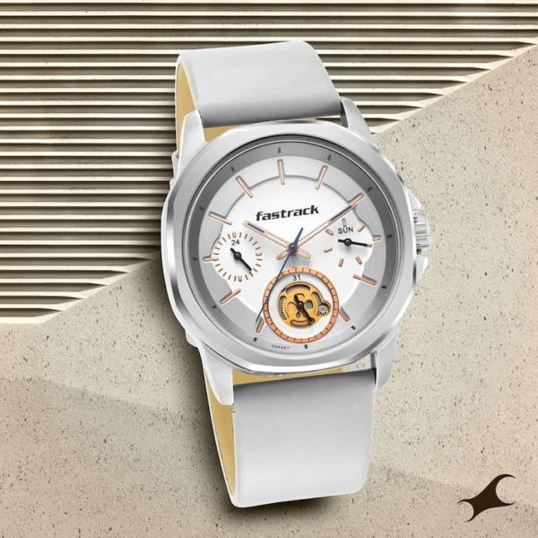 EXUBERANT ANALOG WHITE DIAL WATCH 3283SL01