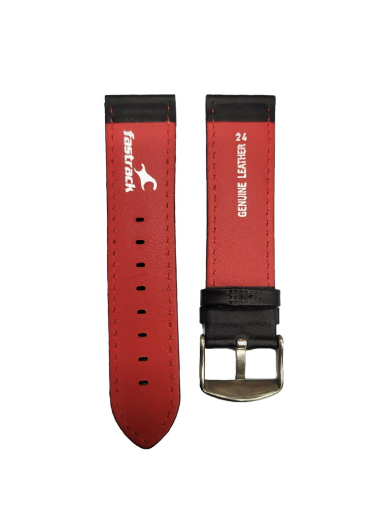 24mm 3072 Black Leather Straps - Image 2