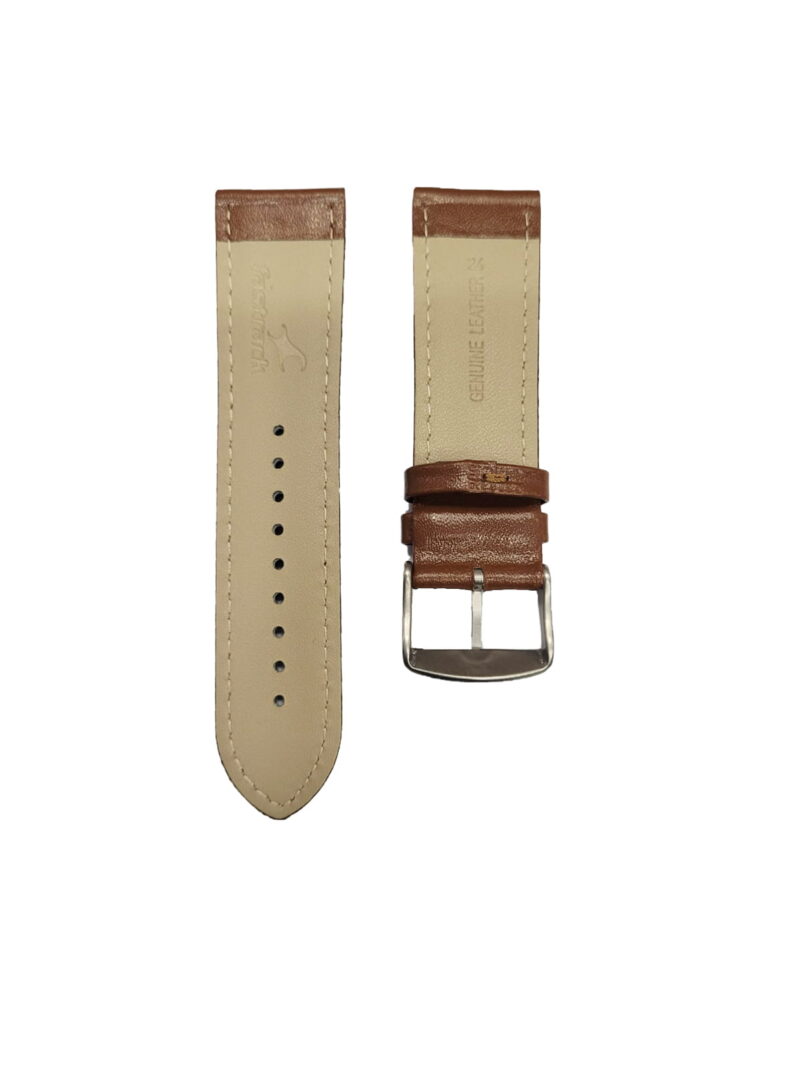Fastrack 24MM brown genuine leather straps for men - Image 2