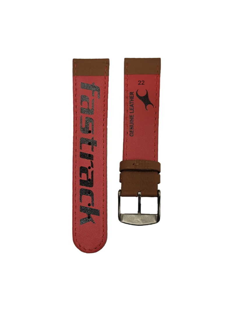 Fastrack brown Leather for 3089sl05 Straps 22mm - Image 2