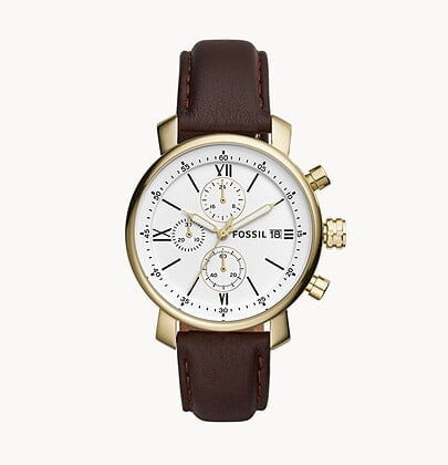 FOSSIL BQ2611 Rhett Chronograph Brown Leather Watch