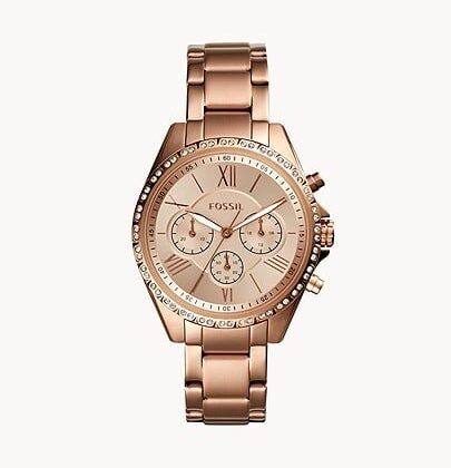 Fossil BQ3377 Modern Courier Chronograph Rose Gold-Tone Watch