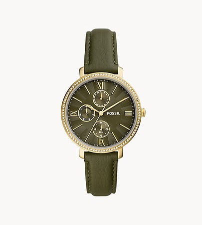 Fossil ES5118 Jacqueline Multifunction Green Leather Watch