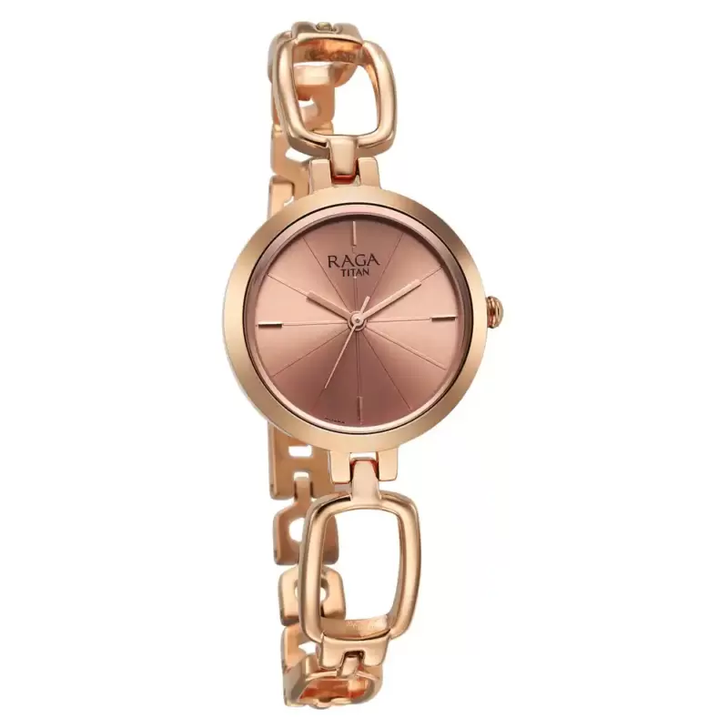 TITAN Raga Rose Gold Dial Watch for Women 2725WM01 - Image 2