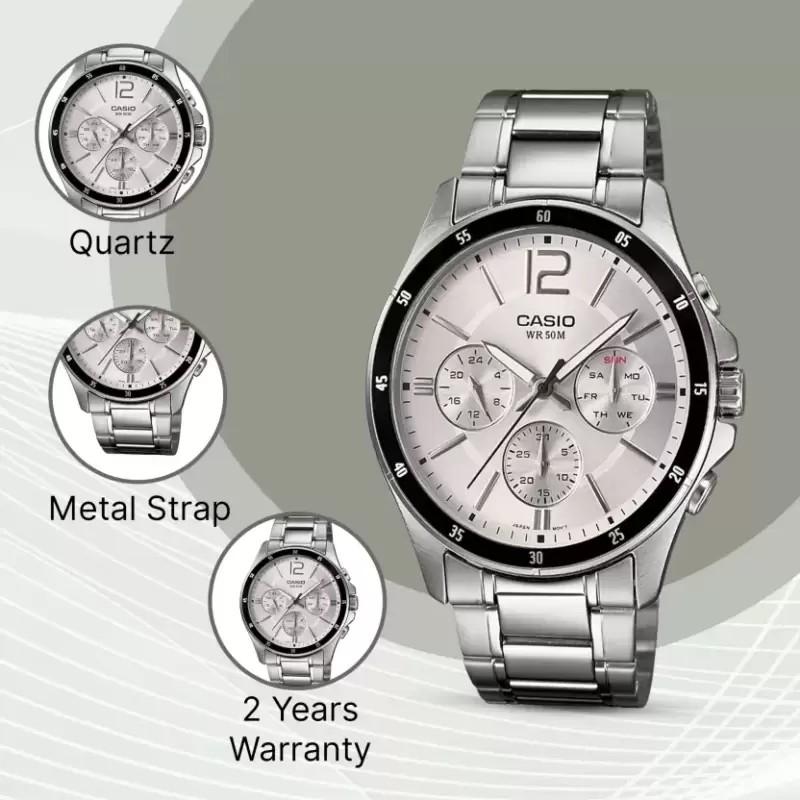 CASIO ENTICER  MTP-1374D-7AV MEN WATCH - Image 2