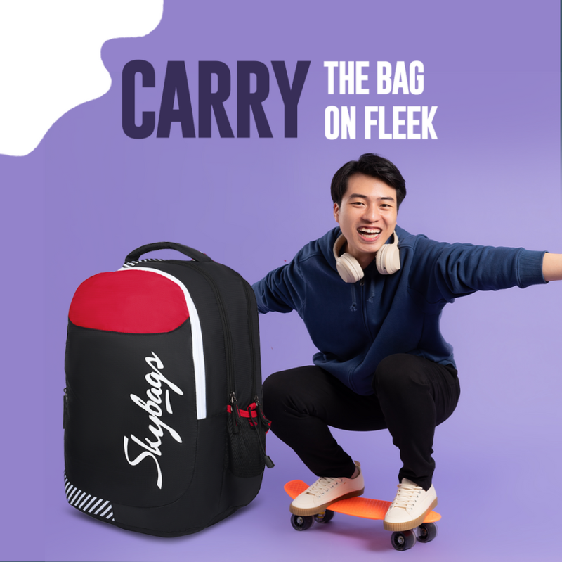 SKYBAGS SQUAD PLUS 01 SCHOOL BACKPACK BLACK - Image 5