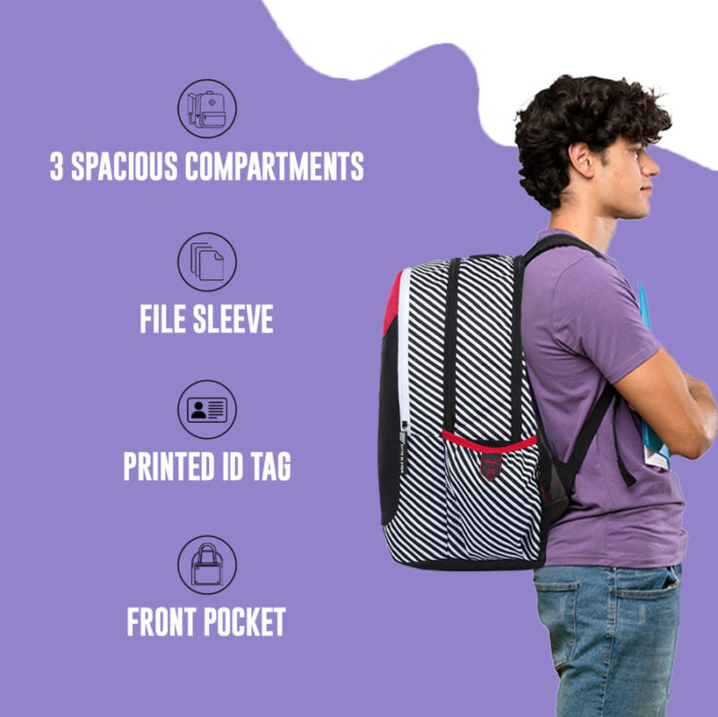 SKYBAGS SQUAD PLUS 01 SCHOOL BACKPACK BLACK - Image 4