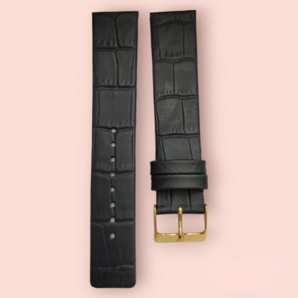 TITAN Crorcodail Black Straps 20mm for Titan EDGE