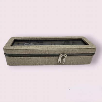 Watches Gift Storage Boxes For Luxury 6 Slot  Brown Watch Box Case Storage