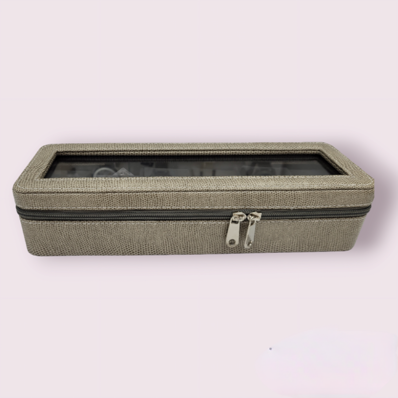 Watches Gift Storage Boxes For Luxury 6 Slot  Brown Watch Box Case Storage