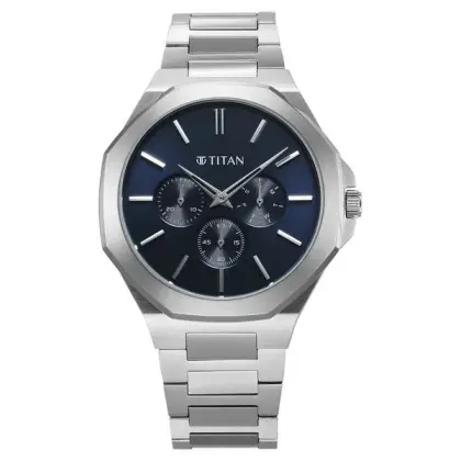 Titan Classic Slim Multifunction Watch 90198sm01