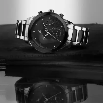 Fastrack Cerame 3304kd01 Multifunction & Ceramic Strap Watch