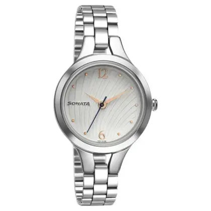 Sonata Workwear 8151sm05 White Dial Women Watch