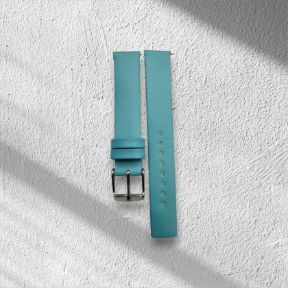 Titan 16mm sky blue Leather Straps for women