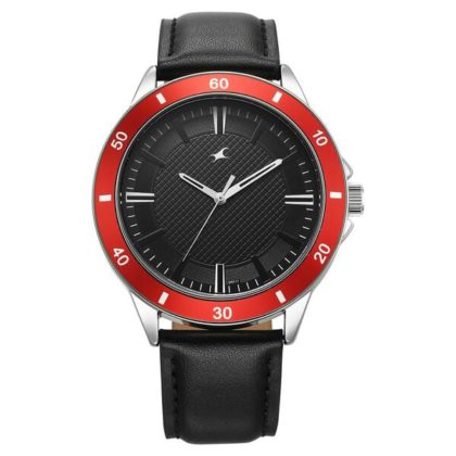 Fastrack Stunners X  38160sl01 Quartz Analog  Black Dial Leather Strap Watch