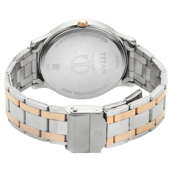 Titan Blue Dial Metal Strap Watch 1825km01 - Image 4