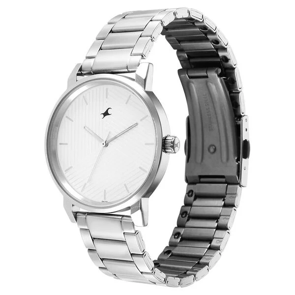 Fastrack 3278SM04 White Dial Metal Strap Men Watch - Image 2