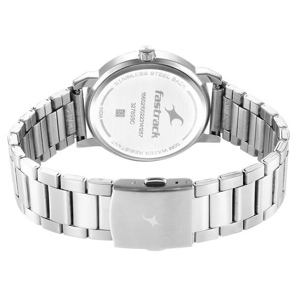 Fastrack 3278SM04 White Dial Metal Strap Men Watch - Image 4