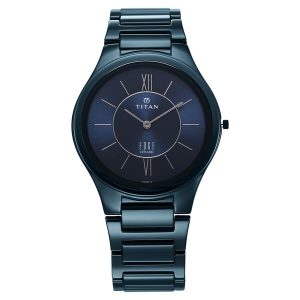 Titan Edge Ceramic 1696QC03 Blue Dial Watch