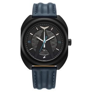 Fastrack Oceanyx 3326NL01 Quartz Analog Watch – Black Dial, Blue Strap