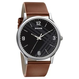Sonata 77105SL02W Watch for Men