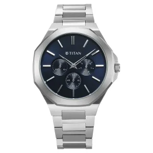 Titan Classic Slim Multifunction Watch 90198sm01