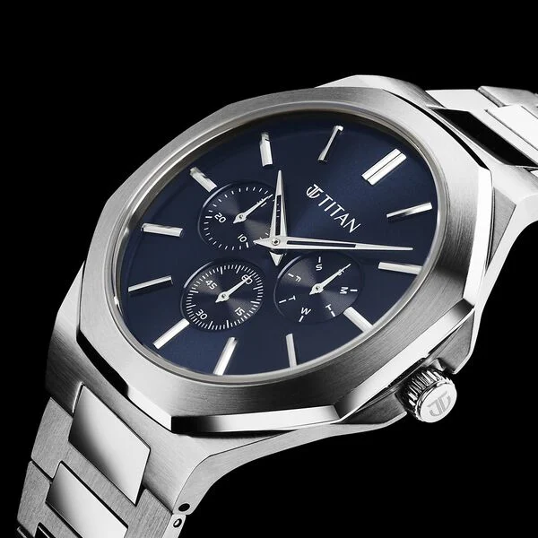 Titan Classic Slim Multifunction Watch 90198sm01 - Image 2