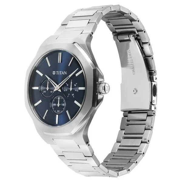 Titan Classic Slim Multifunction Watch 90198sm01 - Image 3