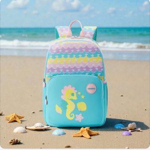 American Tourister Lush Kids Sea Mint Printed School Backpack