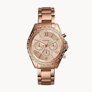 Fossil BQ3377 Modern Courier Chronograph Rose Gold-Tone Watch