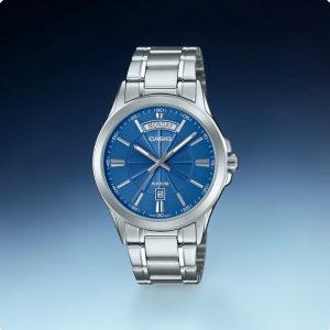 Casio MTP‑1381D‑2AVDF Men's Stainless Steel Blue Dial Watch