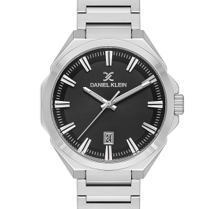 Daniel Klein DK.1.13811‑1 Men’s Watch – Classic Black Dial with Stainless Steel Strap