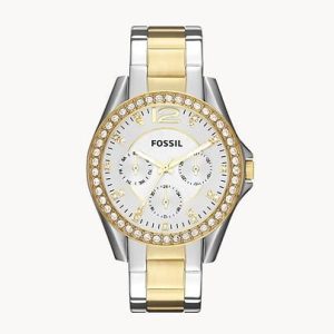 Fossil ES3204 Riley Multifunction Two-Tone Stainless Ladies Watch