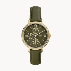 Fossil ES5118 Jacqueline Multifunction Green Leather Watch