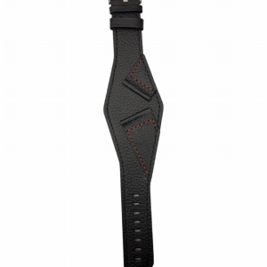 Fastrack 26mm Cervo Black leather strap for biker watch  3022sl02/3022sl01