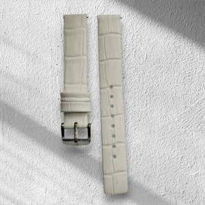 Titan 14mm white Leather Straps for women watch