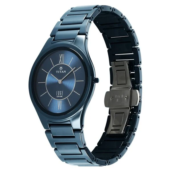 Titan Edge Ceramic 1696QC03 Blue Dial Watch - Image 6