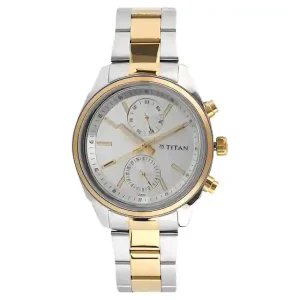 TITAN Workwear Watch with Silver Dial 1733BM01
