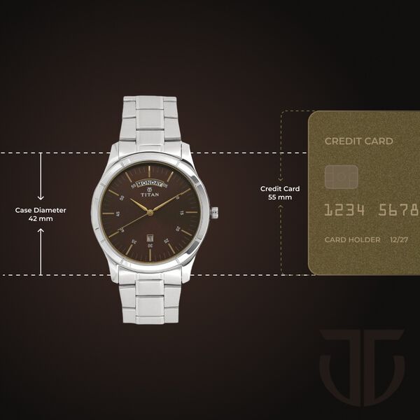 Titan Workwear 1767SM03 Brown Dial Analog Watch - Image 3