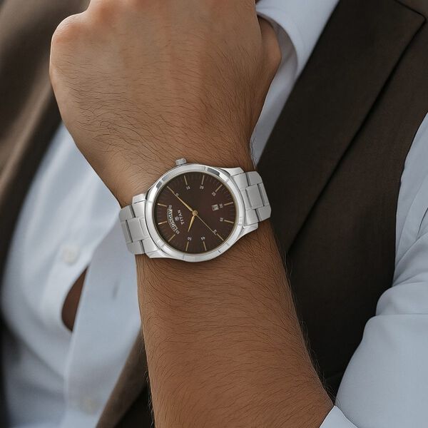 Titan Workwear 1767SM03 Brown Dial Analog Watch - Image 6
