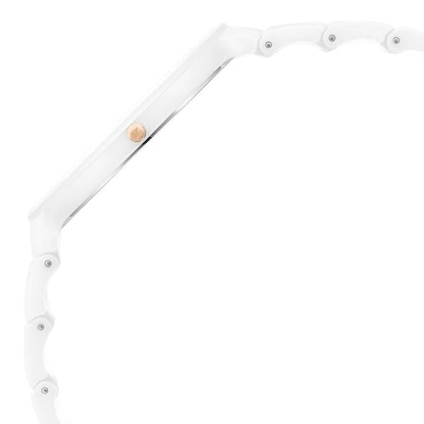 Titan Edge Squircle 1841qc03 Arctic White with Glossy Ceramic Unisex Watch - Image 5