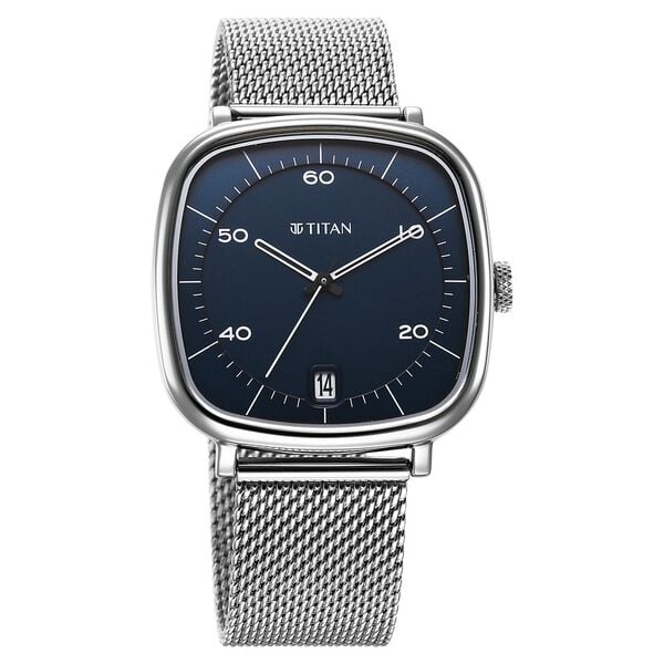 TITAN Neo Curve Blue dial Watch for Men 1885SM02 - Image 2