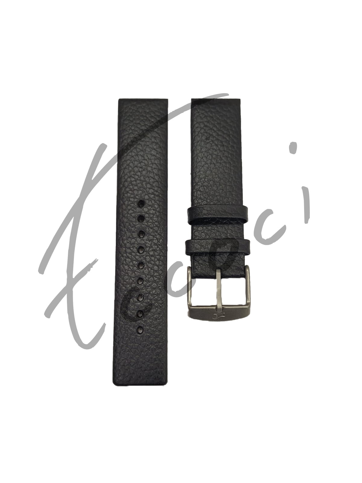 fastrack 20mm black Leather Straps