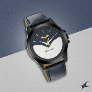 BATMAN BLUE DIAL LEATHER STRAP WATCH 3210NL03