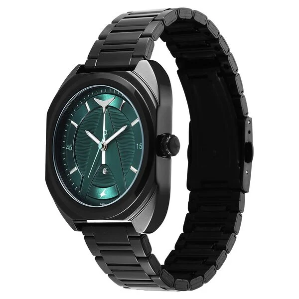 Fastrack Oceanyx 3326NM01 Men’s Watch – Green Dial & Black Strap - Image 2