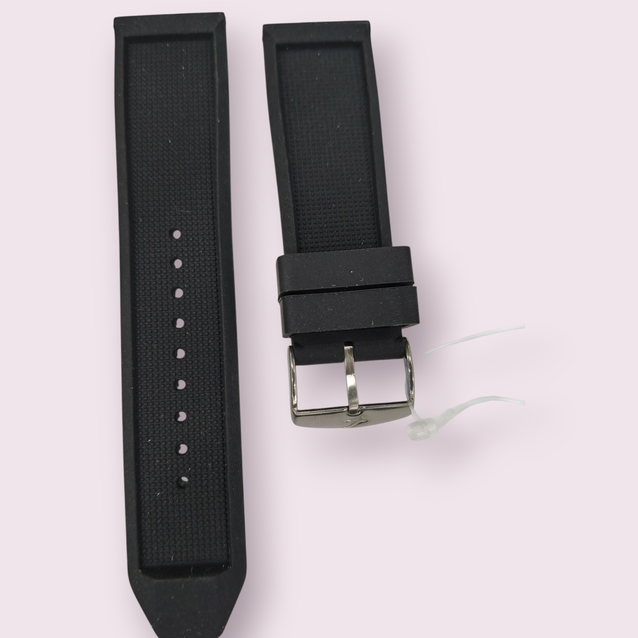 Fastrack 24 mm Black Silicone Strap – Compatible with 38035SP03