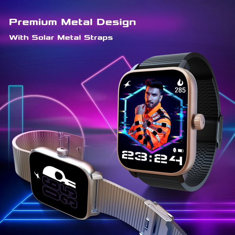 Fastrack Phantom 38103AM04 Rose Gold Solar Metal Smartwatch for Unisex - Image 5